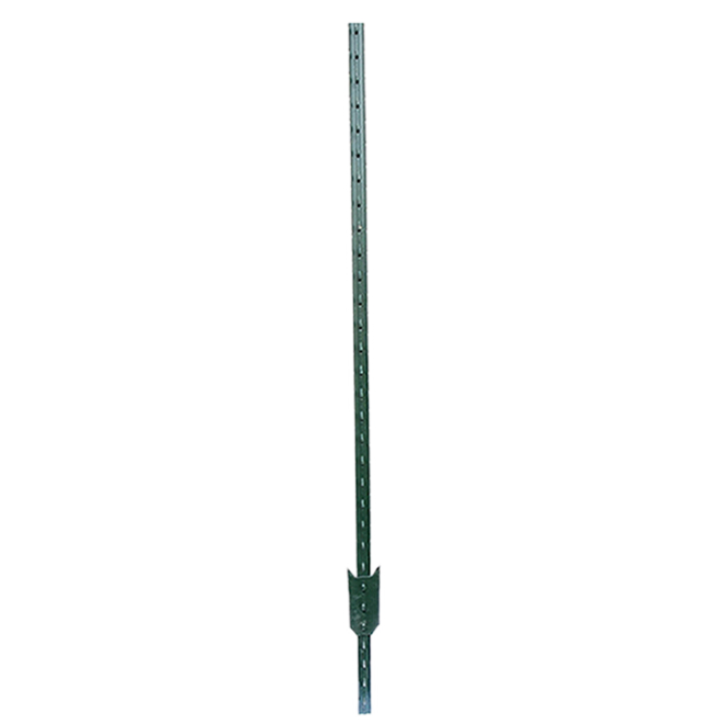 HEBEI MINMETALS STUDDED/LIGT T POST STEEL GREEN 6'