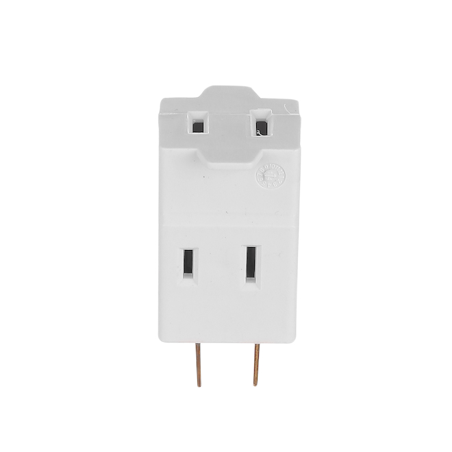 EATON 3 OUTLETS CUBIC ADAPTER 2WIRE POLAR. WHITE
