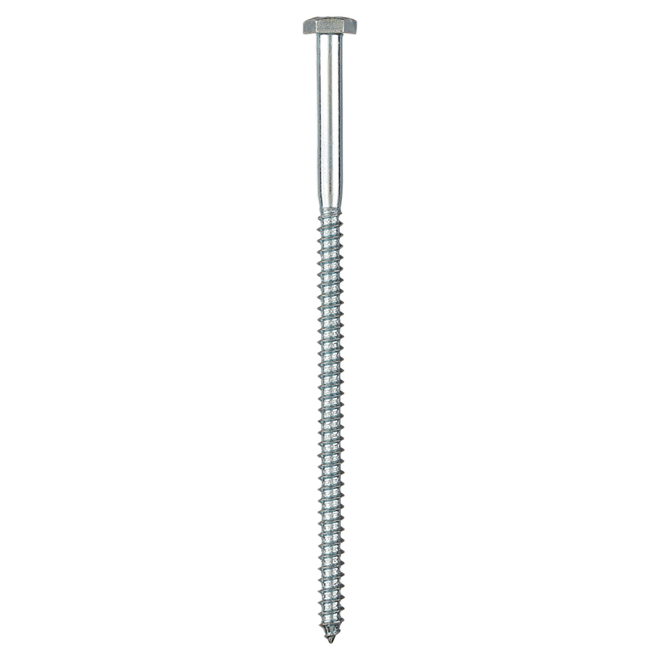 RELIABLE HEX.HEAD LAG SCREW STEEL ZINC 1/4x5.5"x50BX