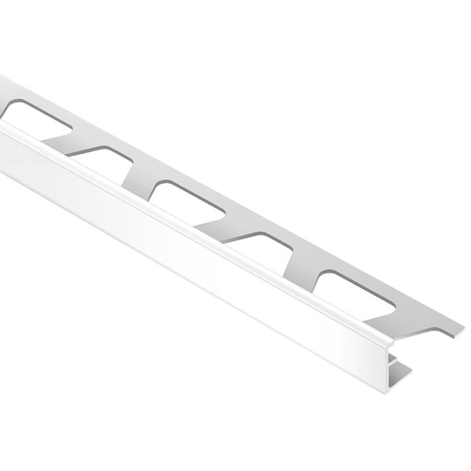 SCHLUTER SYSTEMS EDGE TRIM PVC WHITE SHINY 3/8"x8'2.5"