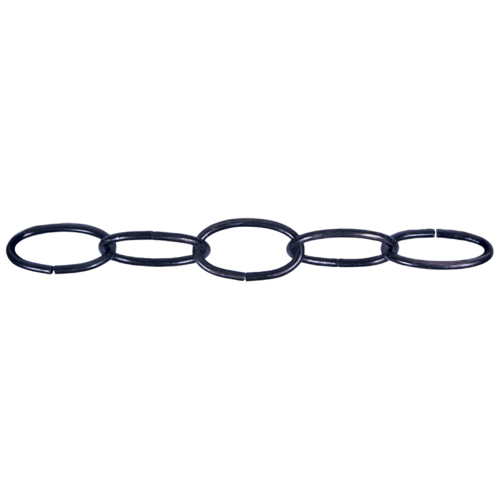 BEN-MOR DECO.OVAL CHAIN STEEL BLACK #10x50'x45LB
