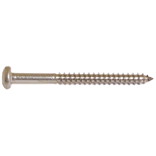 RELIABLE PAN HEAD METAL SCREW STAINL.STEEL STAIN.STEEL #8x2"xBX100