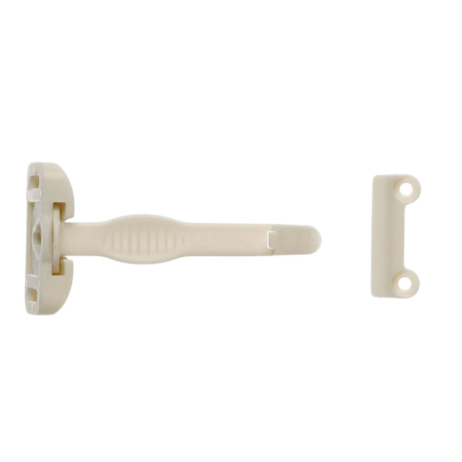 DOREL PIVOTING LATCH PLASTIC WHITE PK4