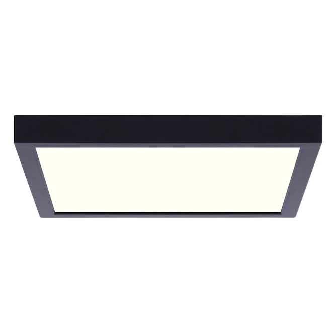 LED FLUSHMOUNT SQ 11" 15W BLACK