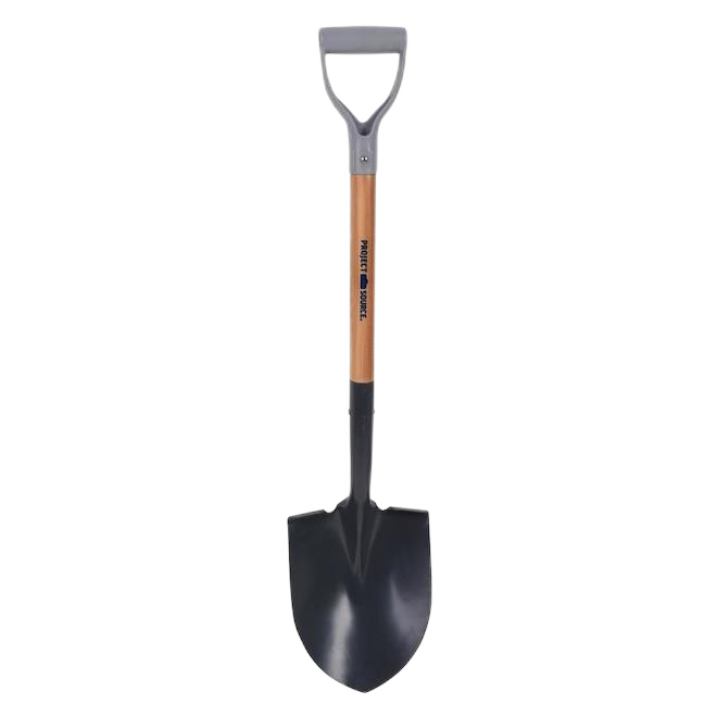 PROJECT SOURCE D-HANDLE SHOVEL WOOD 20"