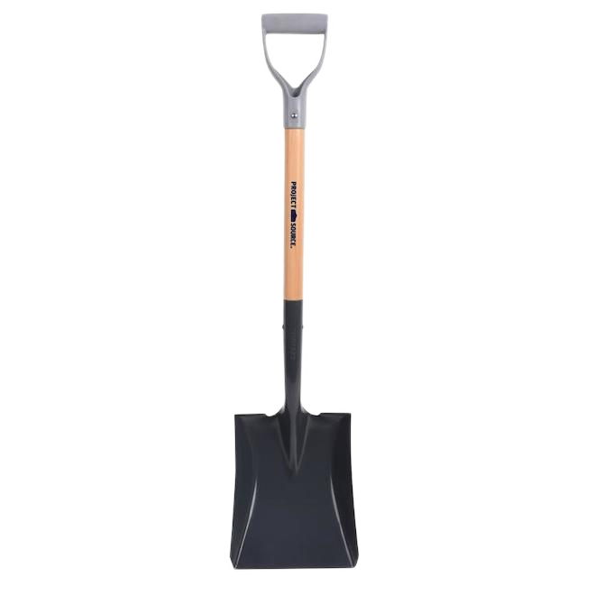 PROJECT SOURCE D-HANDLE SQUARE SHOVEL 20"