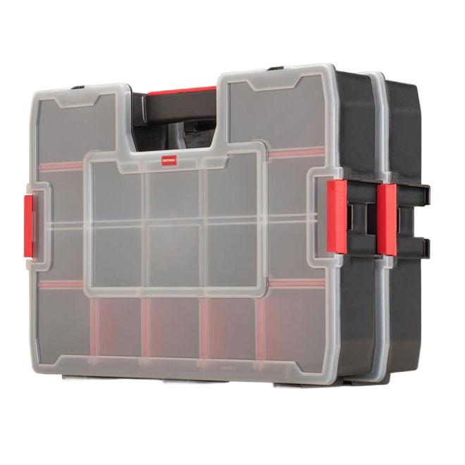 CRAFTSMAN ORGANIZERS PLASTIC RED 2PC