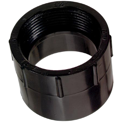 IPEX HUB-FPT ADAPTER ABS-DWV BLACK 1 1/2"