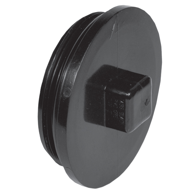 IPEX MPT CLEANOUT PLUG ABS-DWV BLACK 1 1/2"