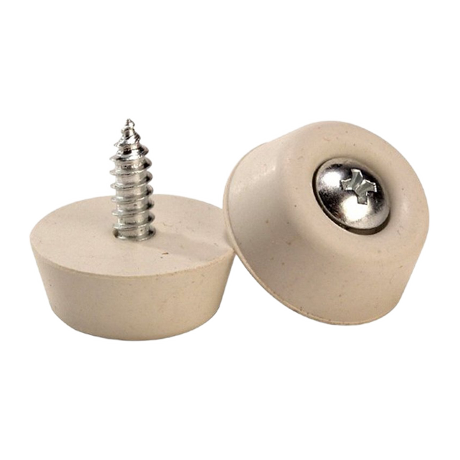 MADICO SURF.PROTECT SCREW BUMPER RUBBER WHITE 7/8"xBX4