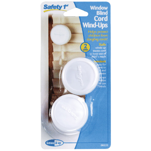 SAFETY 1ST BLIND CORD WIND-UP PLASTIC WHITE PK2