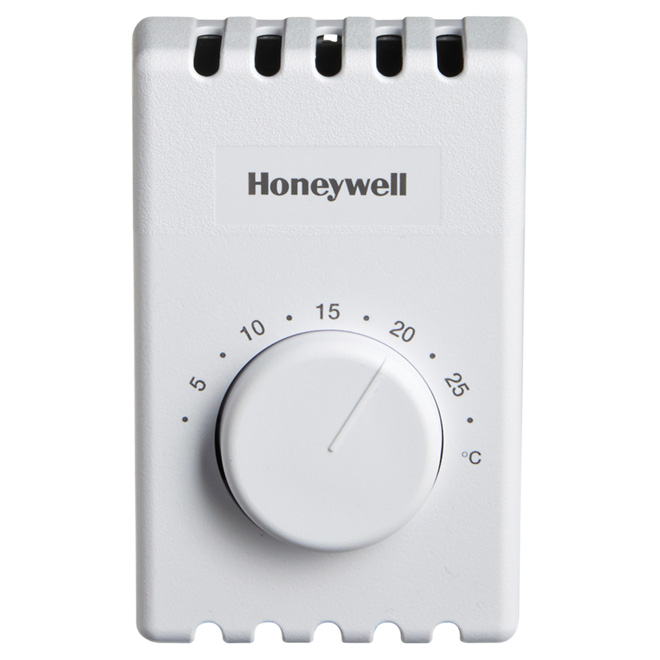 HONEYWELL ECONOMY THERMOSTAT PLASTIC WHITE 120/240V-5000W