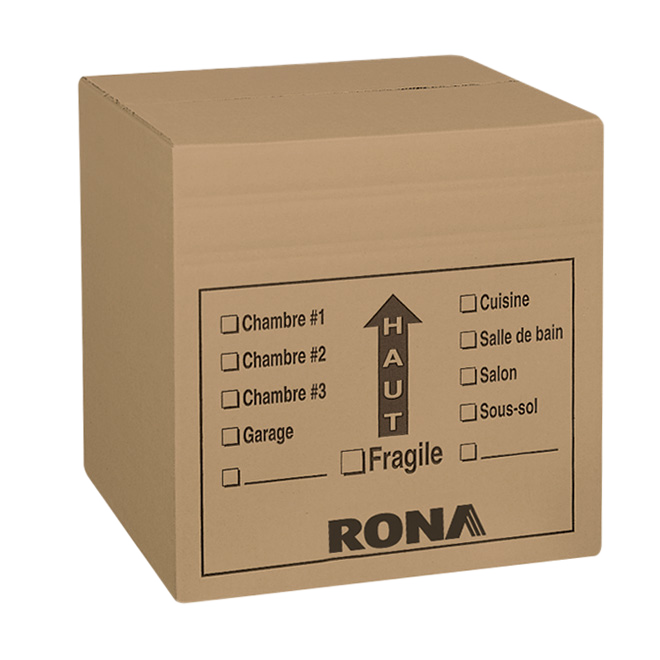 RONA CORRUGATED BOXES BROWN 16"x16x16"xPK6