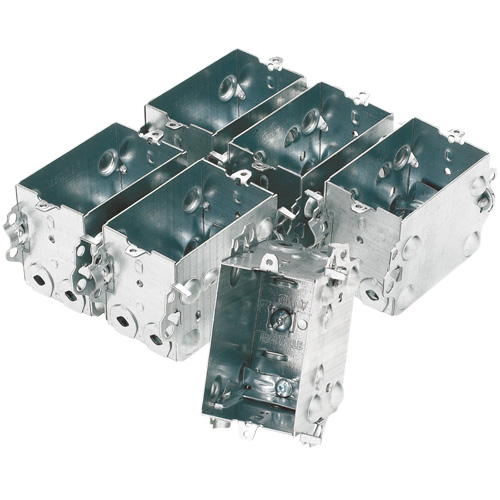 IBERVILLE GANGABLE DEVICE BOX METAL GREY 2 1/2x3x2" 6/PK