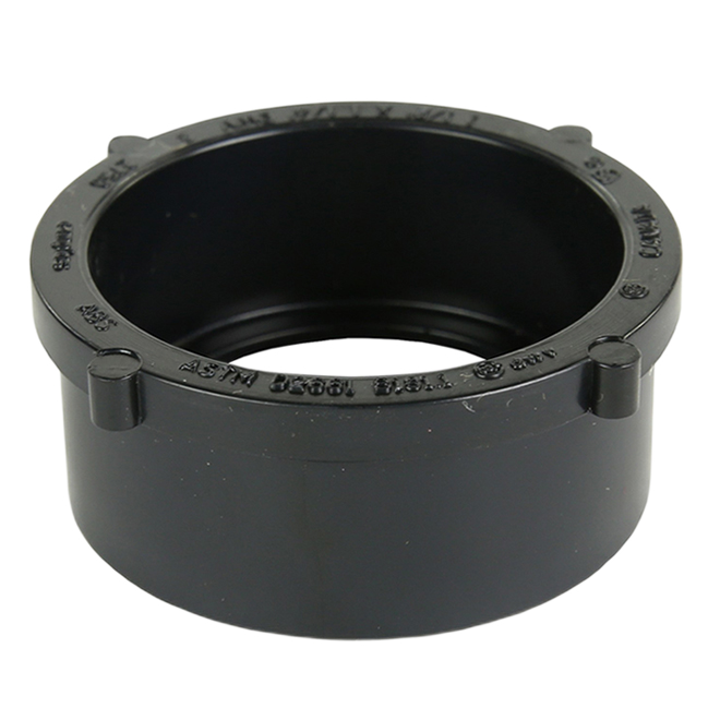 IPEX SPIGOT-HUB REDUCER BUSHING ABS-DWV BLACK 3x2"