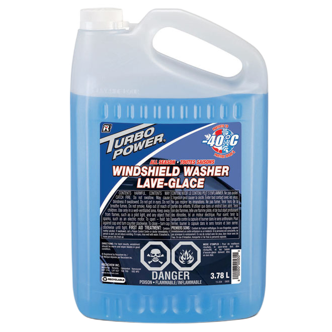 TURBO POWER WINTER WINDSHIELD WASHER BLUE 3.78L