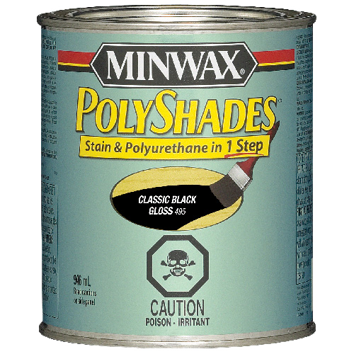 MINWAX POLYSHADES STAIN+VARNISH STAI OIL BASE CLASS.BLACK 946ML