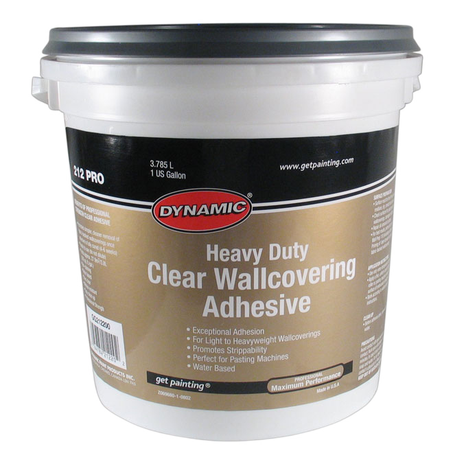 DYNAMIC HEAVY DUTY PRO ADHESIVE #212 CLEAR 3.8LT