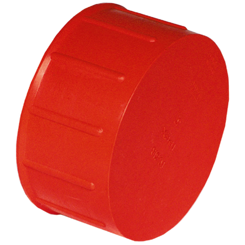 IPEX HUB TEST CAP ABS-DWV ORANGE 4"