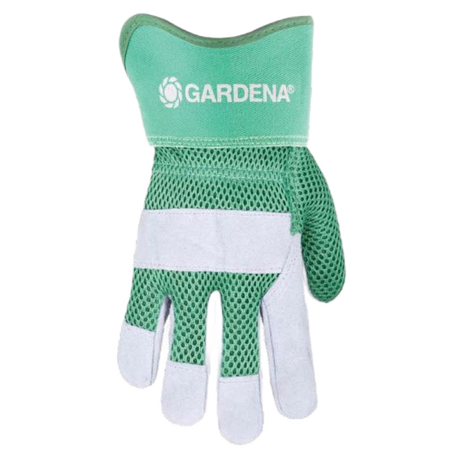 GARDENA WOMEN GARDEN GLOVE LEATHER AQUA OS