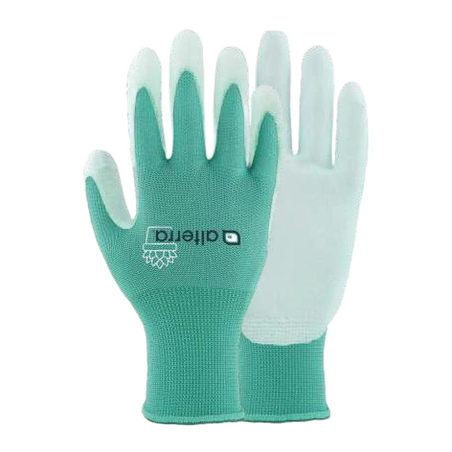 ALTERRA WOMEN GARDEN GLOVE POLYESTER AQUA MED LRG