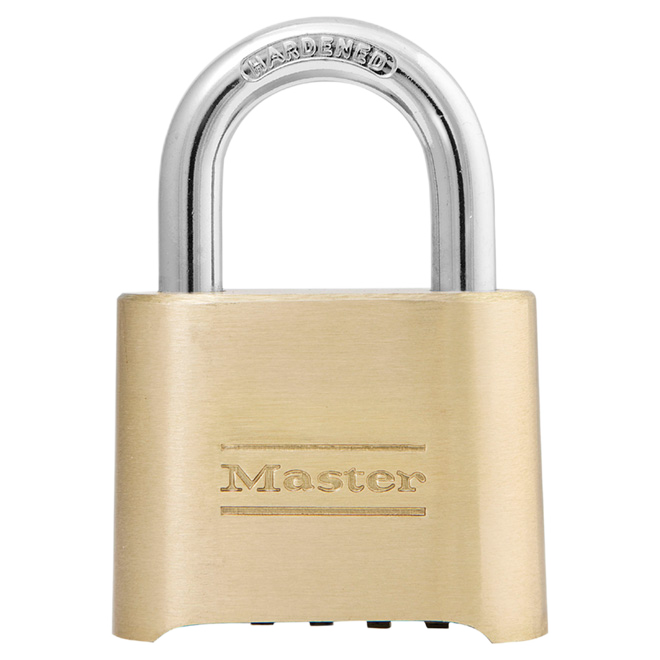 MASTER LOCK COMBINATION PADLOCK BRASS 51MM