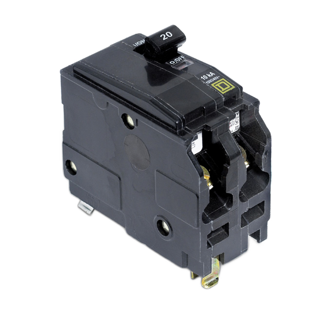 SQUARE D BREAKER 20AX120/240VX2POLES