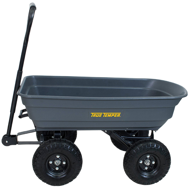 TRUE TEMPER DUMP WHEELBARROW STEEL GREY 4P3