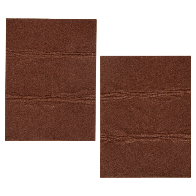 PRO-TEC SELF-STICK SHEET FELT BROWN 4 1/4x6"x2PK