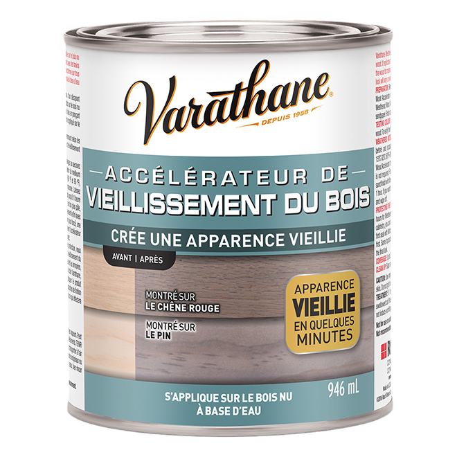 VARATHANE WEATHER.WOOD STAIN WATER CLEAR 946ML