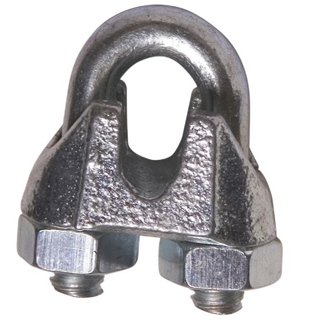 BEN-MOR MALLEABLE WIRE-ROPE CLIP PLATED STEEL METAL 3/8"