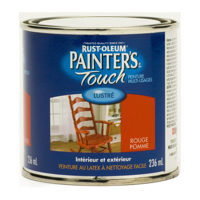 PAINTER'S TOUCH GLOSS INT/EXT PAINT LATEX APPLE RED 236ML