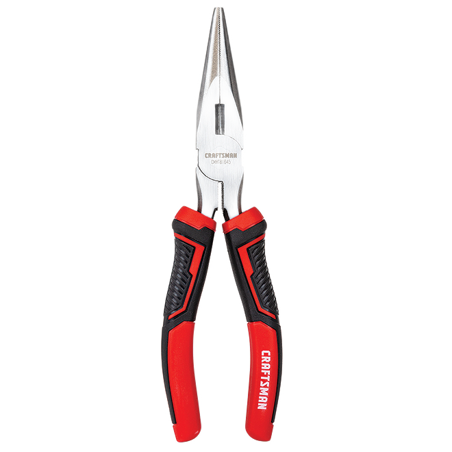 CRAFTSMAN LONG NOSE PLIERS STEEL RED/BLACK 8"