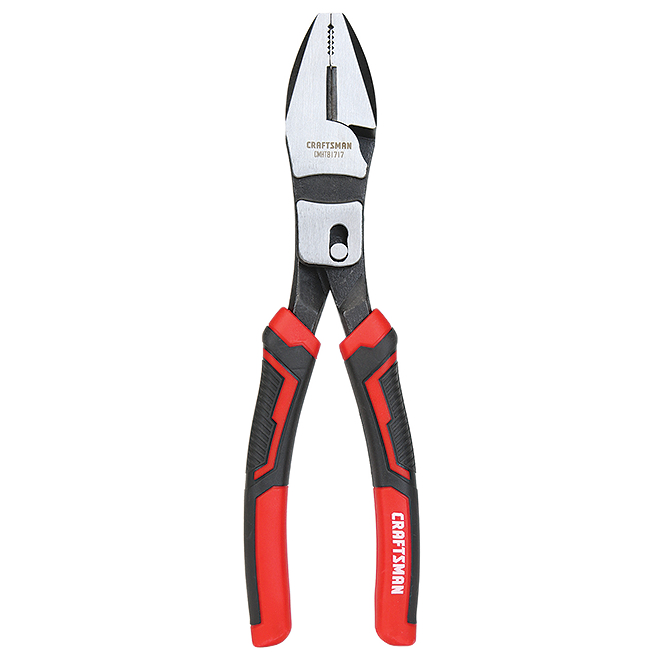 CRAFTSMAN COMPOUND ACT LINESMAN PLIERS STEEL RED/BLACK 8"