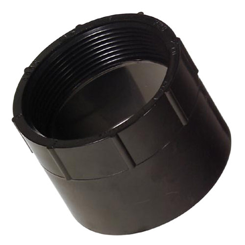 IPEX HUB-FPT ADAPTER ABS-DWV BLACK 4"