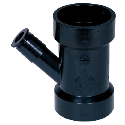 IPEX DISHWASHER WYE ABS-DWV BLACK 1 1/2x1/2"