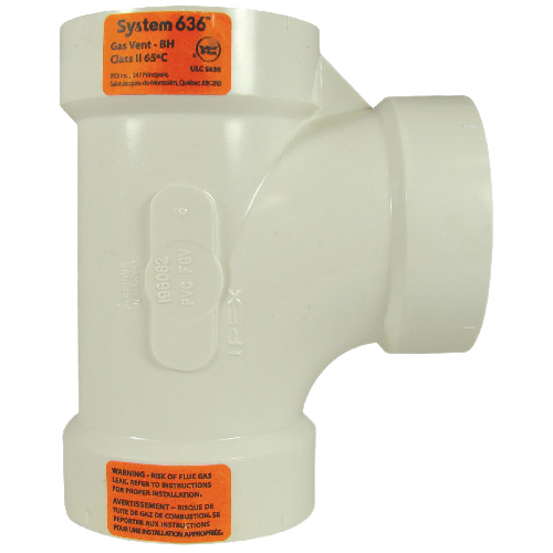 SYSTEME 636 HUB TEE-WYE PVC PVC WHITE 2"