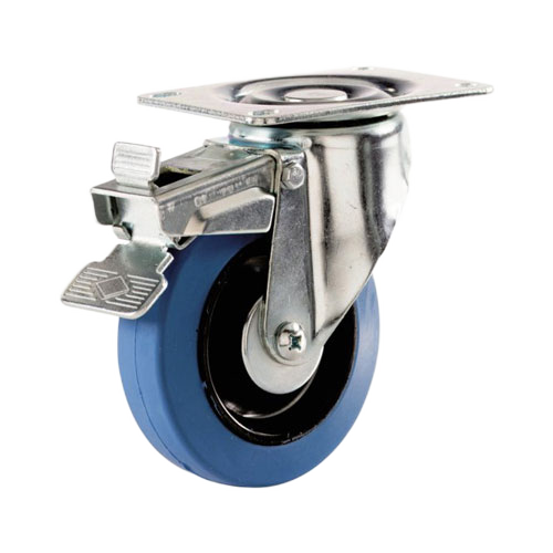 MADICO DYNAT. BRAKE PLATE SWIV.CASTER BLUE 5"