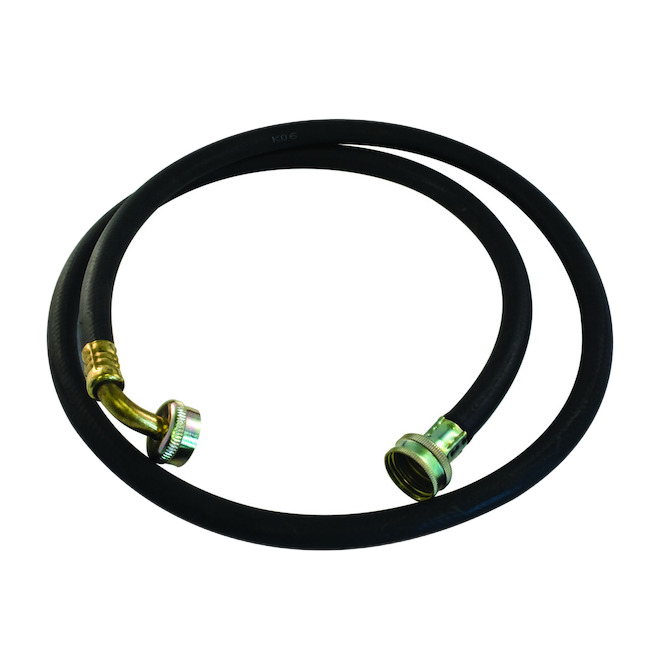 AQUA-DYNAMIC FEMALE/90DG HOSE WASHER RUBBER BLACK 3/8"x6'