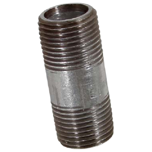 AQUA-DYNAMIC THREADED NIPPLE GALVANIZED STEEL GALVANIZED 3/8x1 1/2"