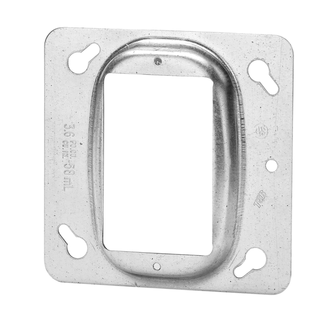 IBERVILLE RAISED SQR DEVICE COVER STEEL 4x1/2"