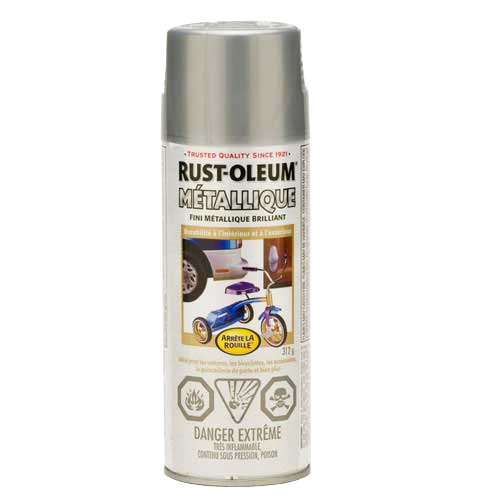 RUST-OLEUM AERO-METAL. ENAMEL PAINT ENAMEL SILVER 312GR