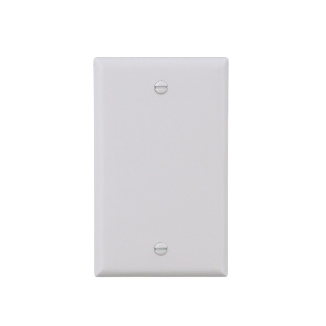 EATON BLANK WALLPLATE 1GANG WHITE