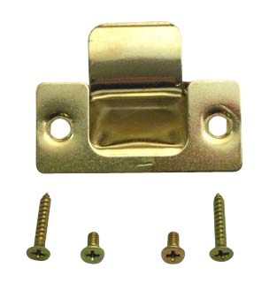 GUARD-A-LOCK ADJUSTABLE STRIKE STEEL BRASS 2 3/4x1 1/4"
