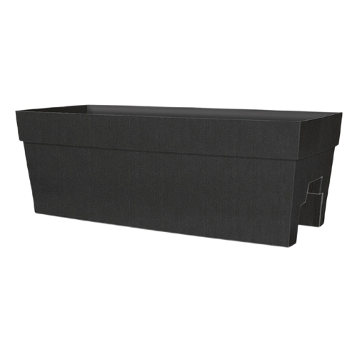 HARMONY RAIL PLANTER 27" BLACK