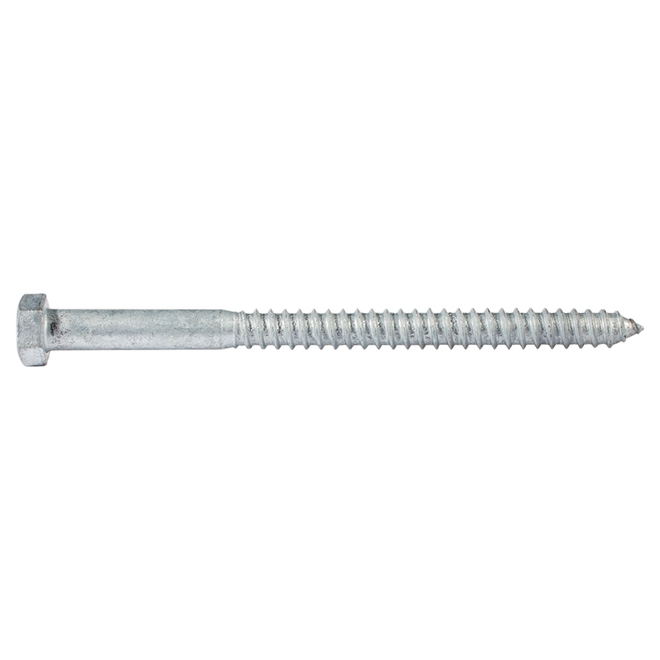 RELIABLE LAG POINT HEXAGONAL BOLT STEEL GALVANIZED 1/2"x7"-25BX