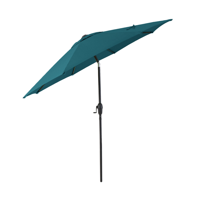 STYLE SELECTIONS MARKET UMBRELLA METAL/POLY. TEAL 9'
