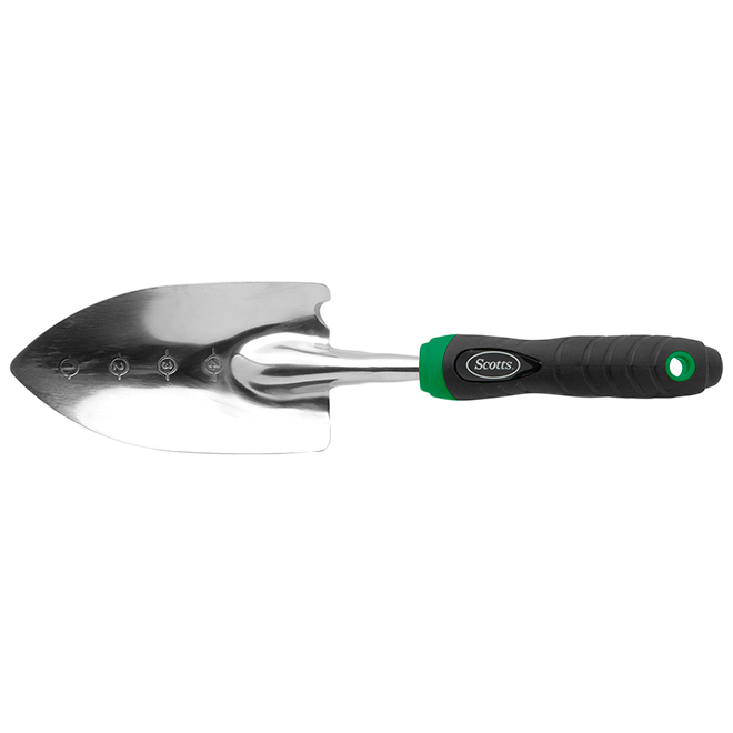 SCOTTS TROWEL STAINLESS ST BLACK/GREEN