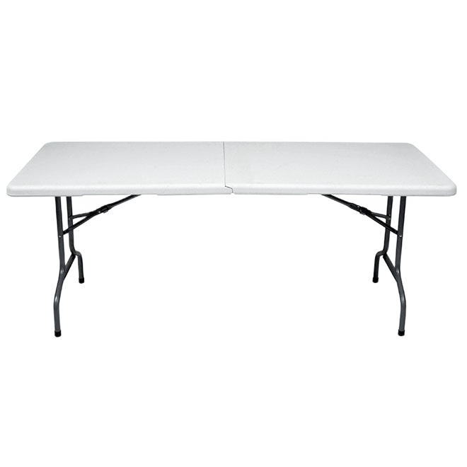 GSC Technologies FOLDING TABLE PLAST+STEEL WHITE 30x72"
