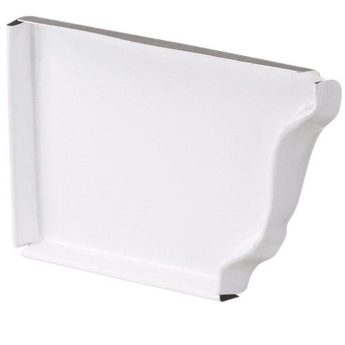 KAYCAN LEFT END CAP ALUMINUM S-GLOSS WHT 5"